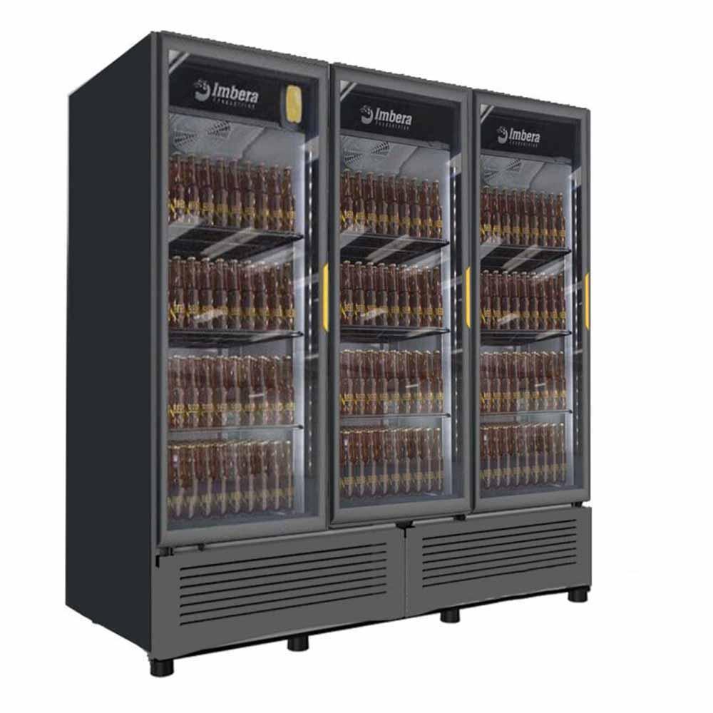 Imbera Ccv1350 1021995 Refrigerador Vertical Cervecero 3 Puertas Cristal 72 Pies 1/3 HP Refrigeradores Imbera 