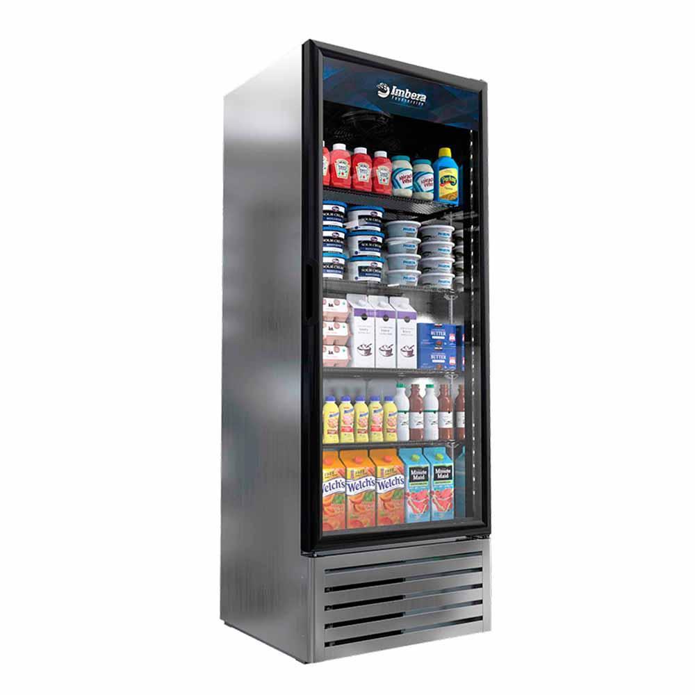 Imbera G319 Led 1018910 Refrigerador Intermedio Vertical 1 Puerta Luz Led Foodservice Acero Inoxidable 1/4 HP Refrigeradores Verticales Imbera 