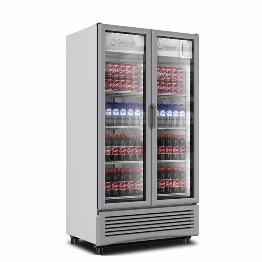 Imbera Vr26 1010625 Refrigerador Vertical 2 Puertas Cristal Luz Led 115V. 3/8 HP Refrigeradores Verticales Imbera 
