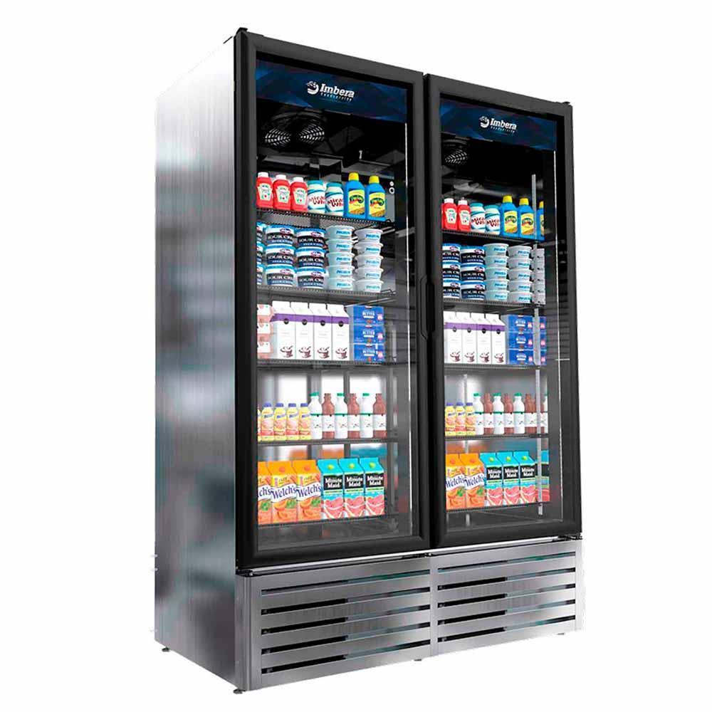 Imbera Vrd43 Led 1018950 Refrigerador Intermedio Vertical 2 Puertas Acero Inoxidable 3/4 HP Refrigeradores Verticales Imbera 