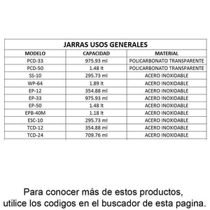 ISBW EPB-40M SLMP0040 Jarra Inoxidable Medidora Cafe Leche Caliente 40 Oz (1.18 lt) Utensilios ISBW 