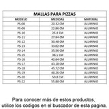 ISBW PS-20 ALPZ20 Charola de Aluminio para Pizza Malla de Uniforme 20" (50.4 cm) Utensilios ISBW 