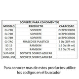 ISBW SUSK-HDR CRSP956 Soporte para SK-PM1 Salero Pimentero y Sobres de Azucar Utensilios ISBW 