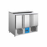 Migsa S903 Barra Fria para Ensaladas de 3 Puertas Tipo Europeo Envio por Cobrar Mesas Refrigeradas MIGSA 