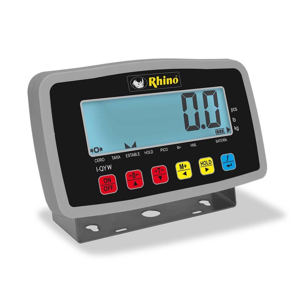 Rhino PLABA-12 Báscula Plataforma I-QYW Indicador TARA I-QY